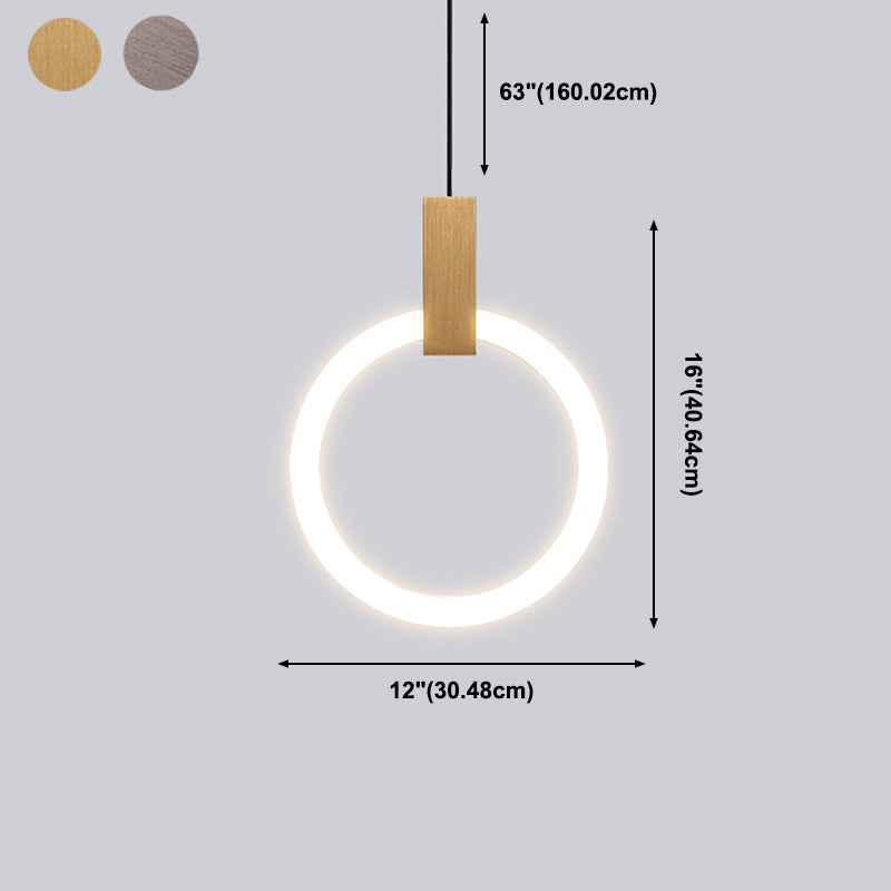 Style moderne de style suspendu salon LED Round Shape Pendant lampe de lampe