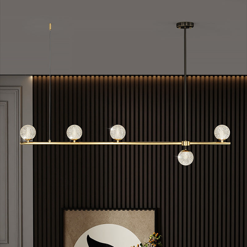 Fixes d'éclairage de l'île en acrylique Globe