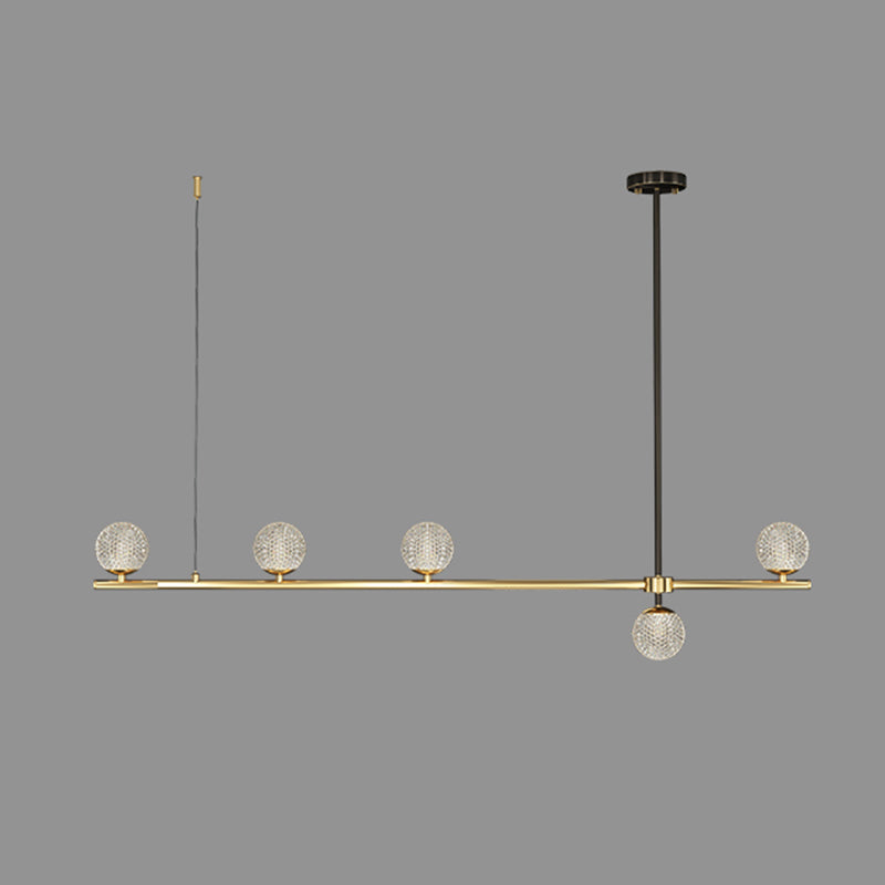 Fixes d'éclairage de l'île en acrylique Globe