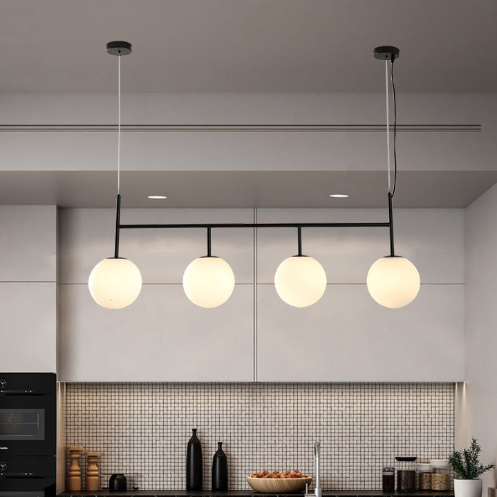 Nordic Modern Pendant Lamp Glass Shade Chandelier Light Fixture for Dining Room Kitchen