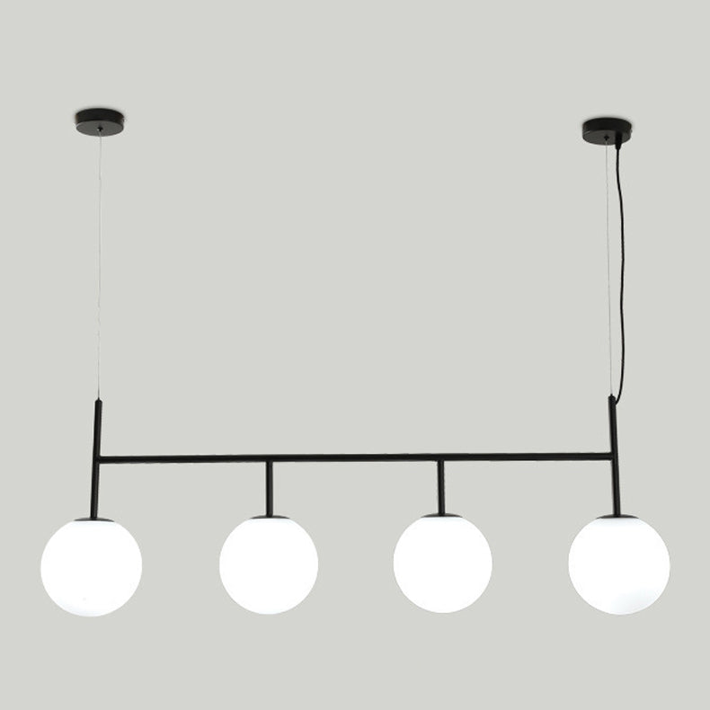 Nordic Modern Pendant Lamp Glass Shade Chandelier Light Fixture for Dining Room Kitchen
