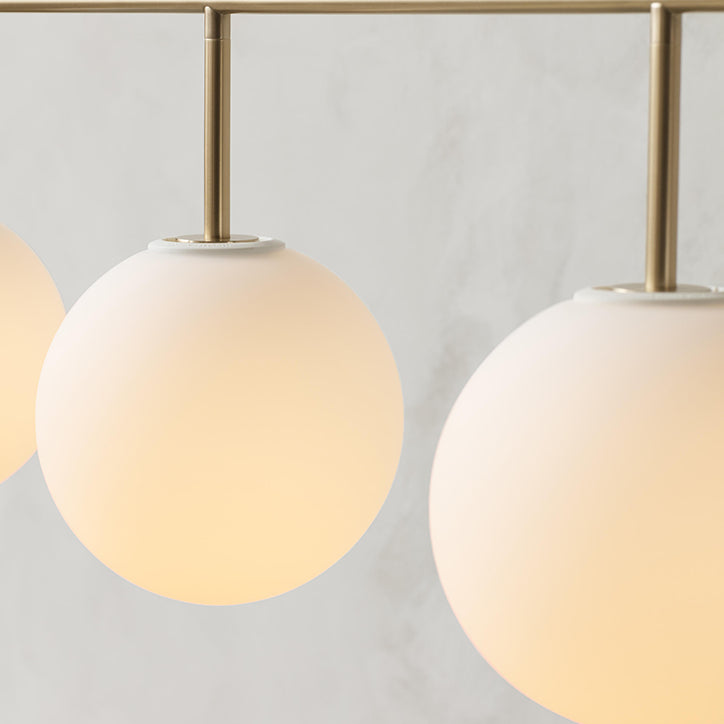 Nordic Modern Pendant Lamp Glass Shade Chandelier Light Fixture for Dining Room Kitchen