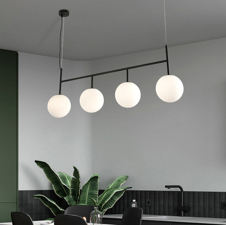 Nordic Modern Pendant Lamp Glass Shade Chandelier Light Fixture for Dining Room Kitchen