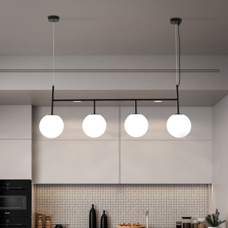 Nordic Modern Pendant Lamp Glass Shade Chandelier Light Fixture for Dining Room Kitchen