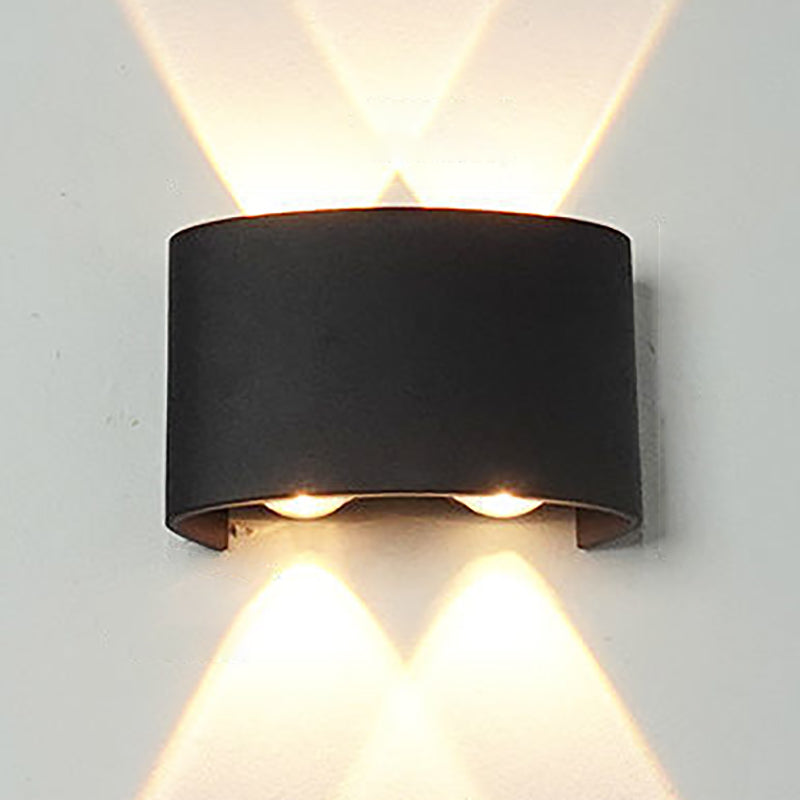 Moderne Wandmontage Leichte einfache LED -Wandleuchtenlampenvorrichtung für Innen im Freien im Freien
