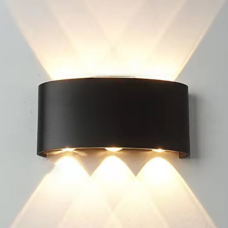 Moderne Wandmontage Leichte einfache LED -Wandleuchtenlampenvorrichtung für Innen im Freien im Freien