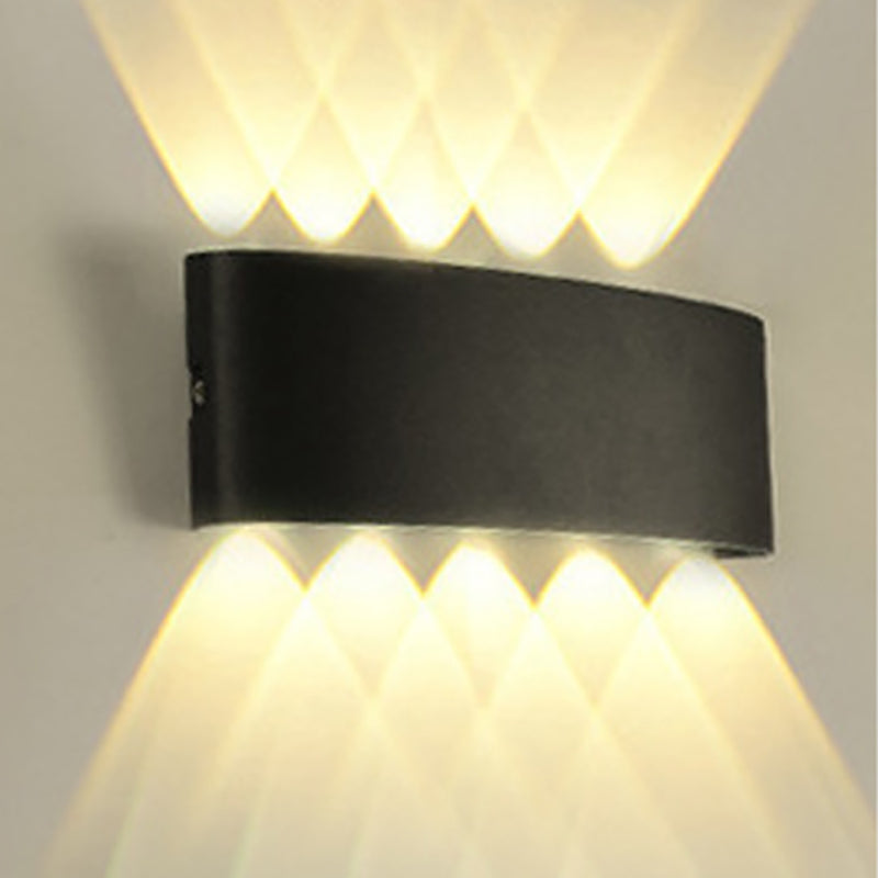 Moderne Wandmontage Leichte einfache LED -Wandleuchtenlampenvorrichtung für Innen im Freien im Freien