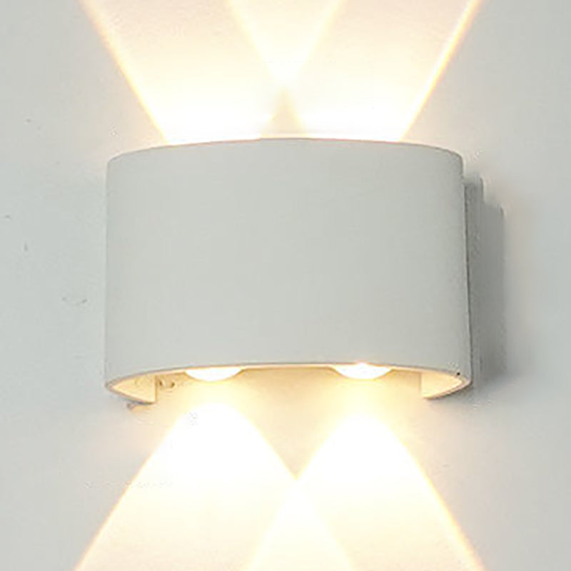 Moderne Wandmontage Leichte einfache LED -Wandleuchtenlampenvorrichtung für Innen im Freien im Freien