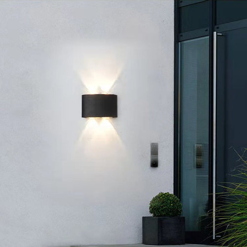 Moderne Wandmontage Leichte einfache LED -Wandleuchtenlampenvorrichtung für Innen im Freien im Freien