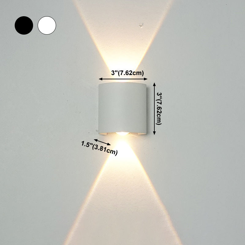 Moderne Wandmontage Leichte einfache LED -Wandleuchtenlampenvorrichtung für Innen im Freien im Freien