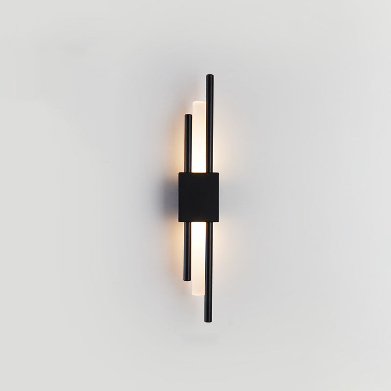 Moderner Stil Wandleuchte geometrische Form LED -Wandleuchte mit Metallschatten für Schlafzimmer