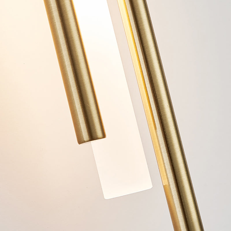 Modern Style Wall Sconce Geometric Shape LED Wall Light with Metal Shade for Bedroom