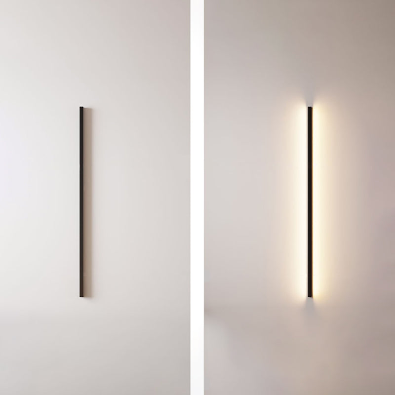 Moderner Stil schwarzer Wandleuchte gerade Aluminium LED -Wandleuchte für Schlafzimmer