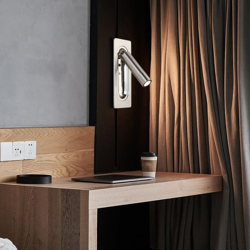 Nordic Style Aluminium Wandleuchter Zylinder 1 Licht Lesen Wandleuchte für Schlafzimmer