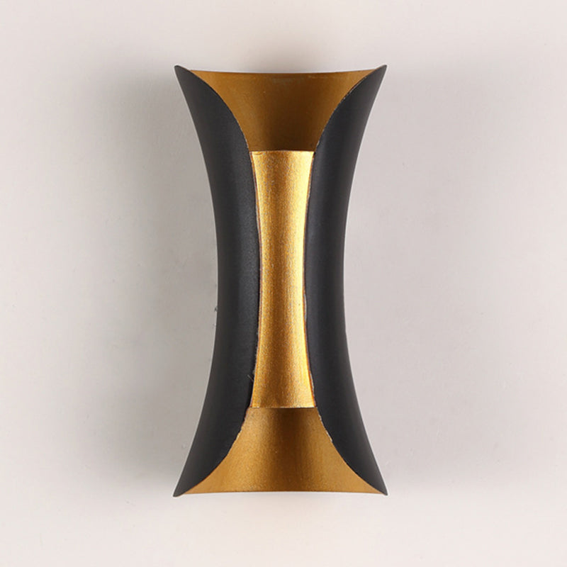 Éclairage d'applications mural incurvé métal