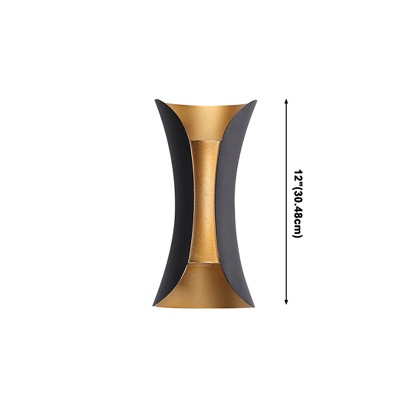 Éclairage d'applications mural incurvé métal