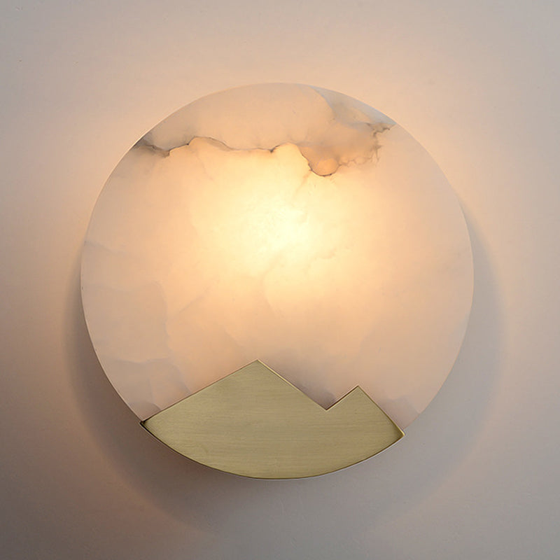 Kreiswandhalterung Leuchte Einfachheit Stein Schlafzimmer Wandhalterung Licht in Gold