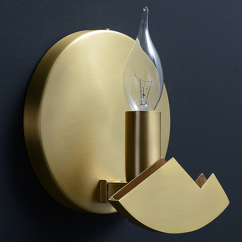 Kreiswandhalterung Leuchte Einfachheit Stein Schlafzimmer Wandhalterung Licht in Gold