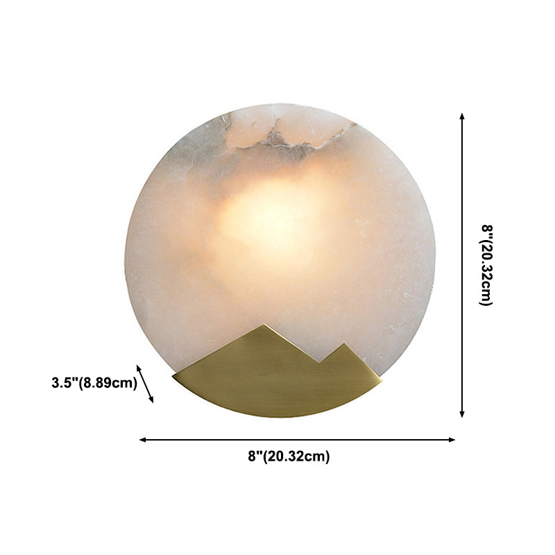 Kreiswandhalterung Leuchte Einfachheit Stein Schlafzimmer Wandhalterung Licht in Gold