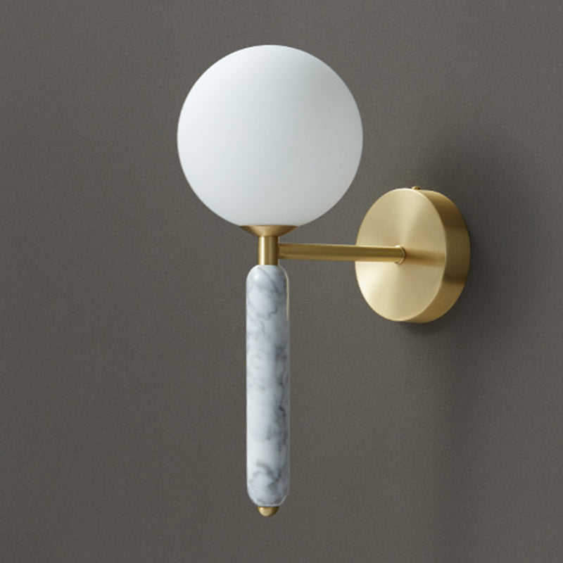 Moderne einfache Wandleuchten mit einem Kopf Marmorwand montierte Leuchte für Wohnzimmer