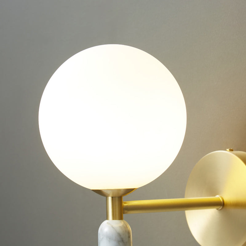 Moderne einfache Wandleuchten mit einem Kopf Marmorwand montierte Leuchte für Wohnzimmer