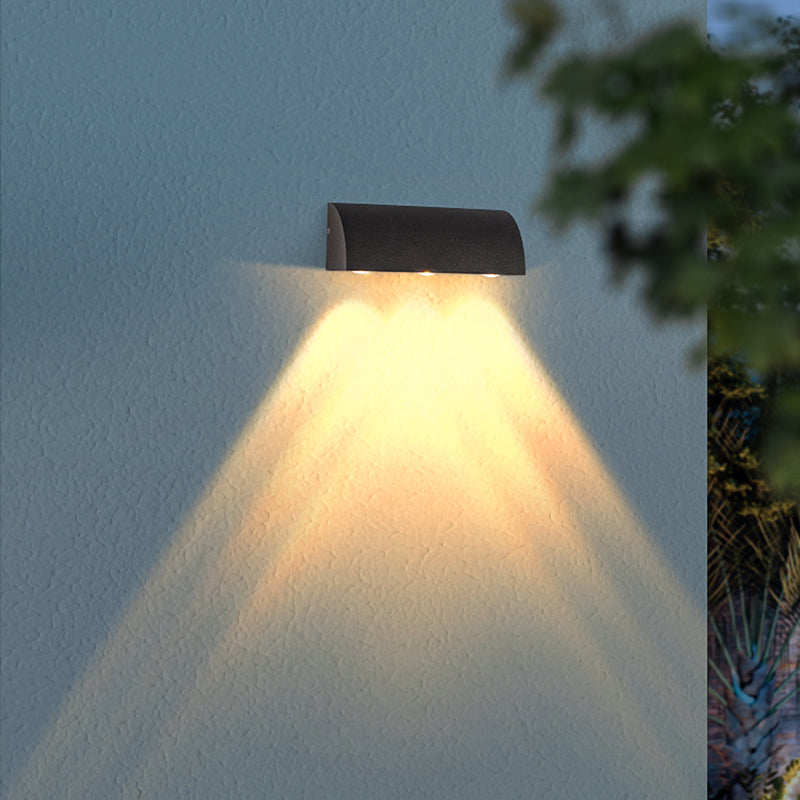 Géométrique contemporain Simple Murce LED 3 Light Murd Murd Lightture pour extérieur