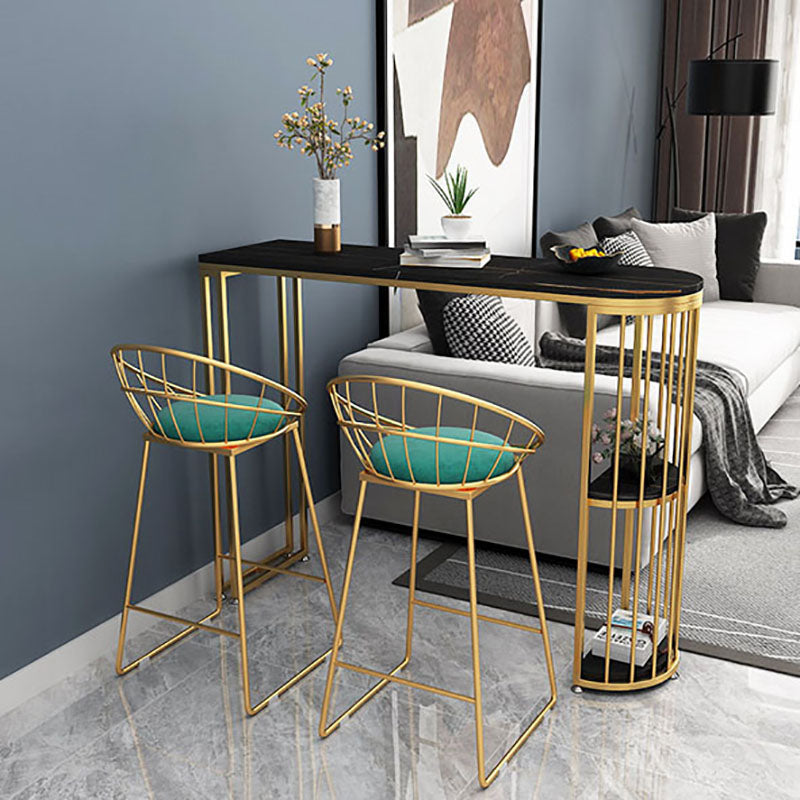 Table de barre de rangement de style glamour