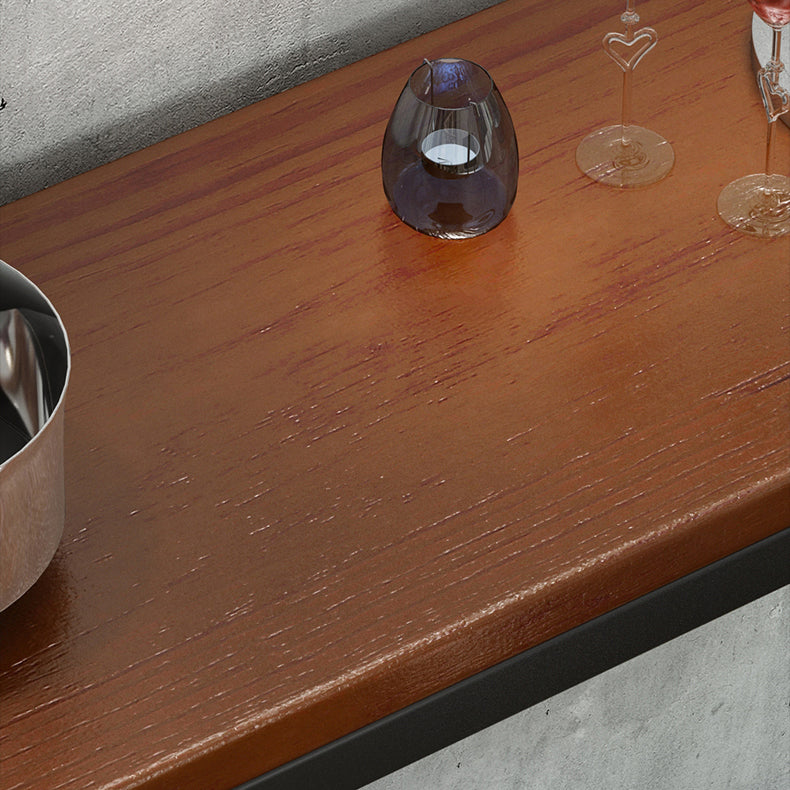 Contemporary Rectangle Bar Dining Table Wood Bar Height Table 42-Inch Top