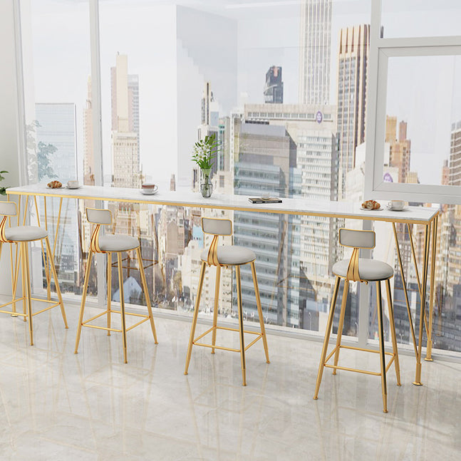 Mesa de altura de mostrador de la cafetería del escritorio de la barra del rectángulo del rectángulo moderno (la única mesa)