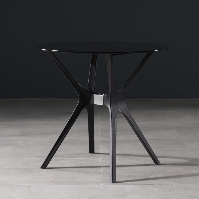 Tavolo da pranzo in stile moderno 31,5 "tavolo da pranzo in vetro rotondo in vetro per uso domestico