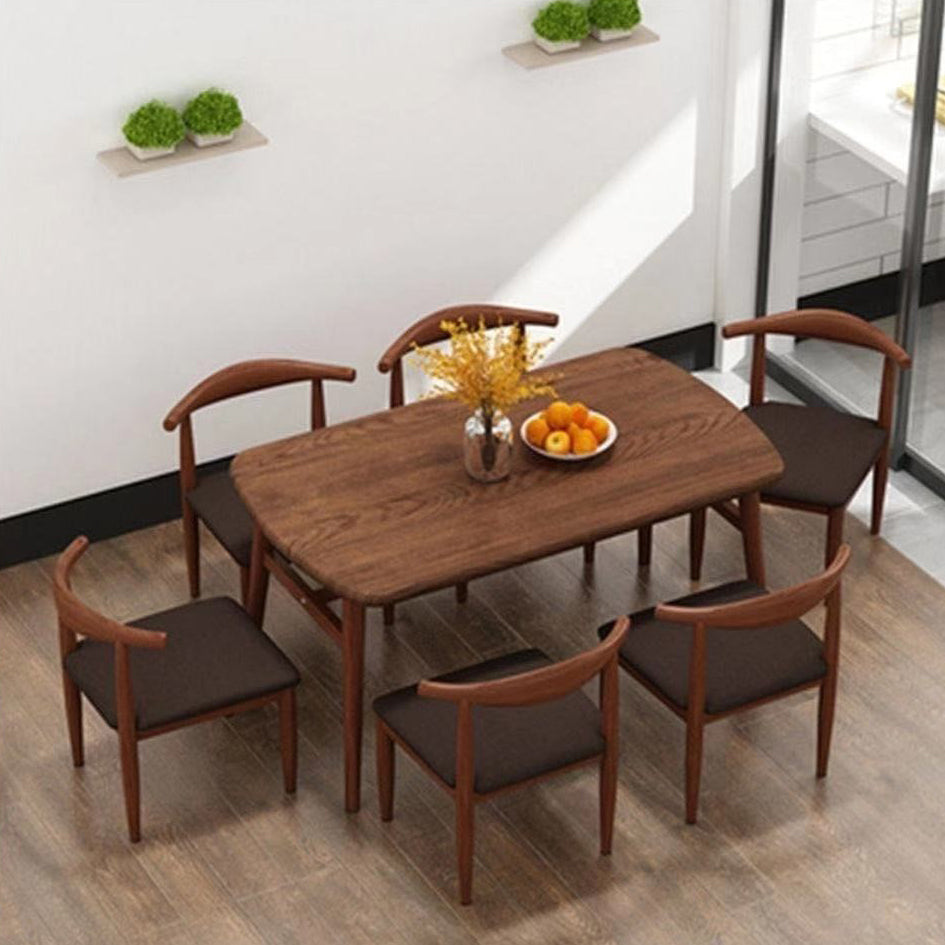 Mesa de comedor de comedor estándar MDF MDF Mesa de comedor de cocina con 4 patas