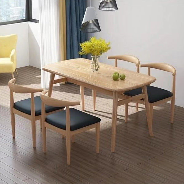 Mesa de comedor de comedor estándar MDF MDF Mesa de comedor de cocina con 4 patas