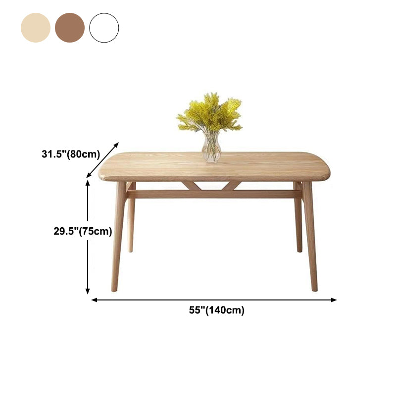 Mesa de comedor de comedor estándar MDF MDF Mesa de comedor de cocina con 4 patas