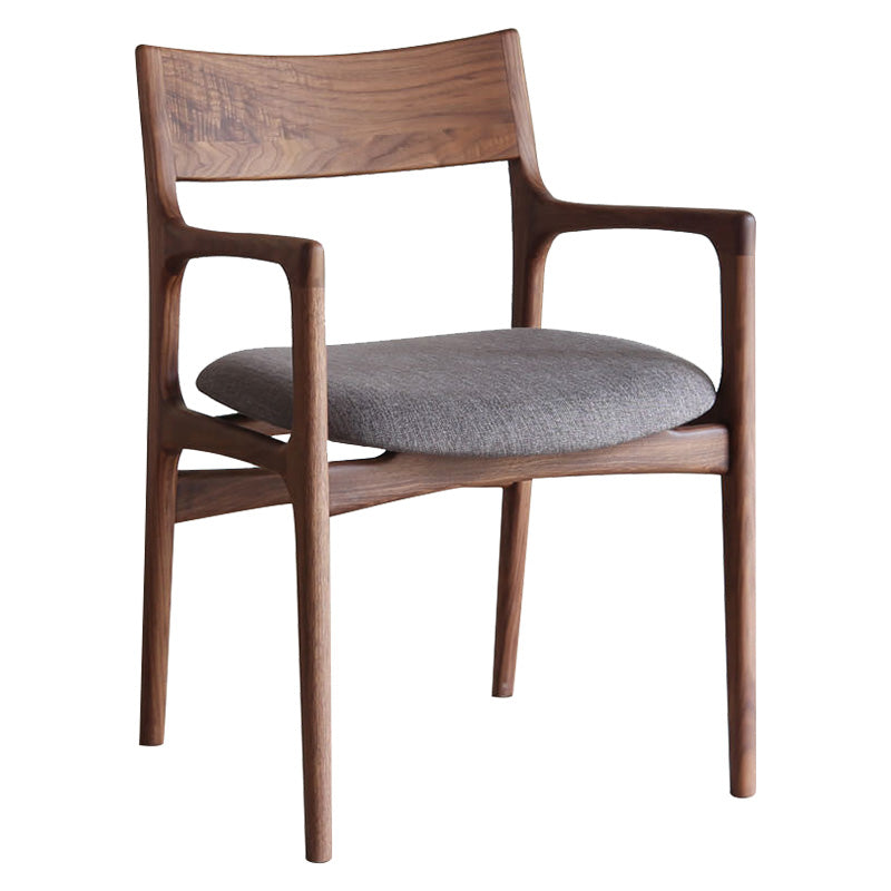 Silla de madera de fresno de estilo tradicional, sillones con respaldo abierto para cocina y comedor