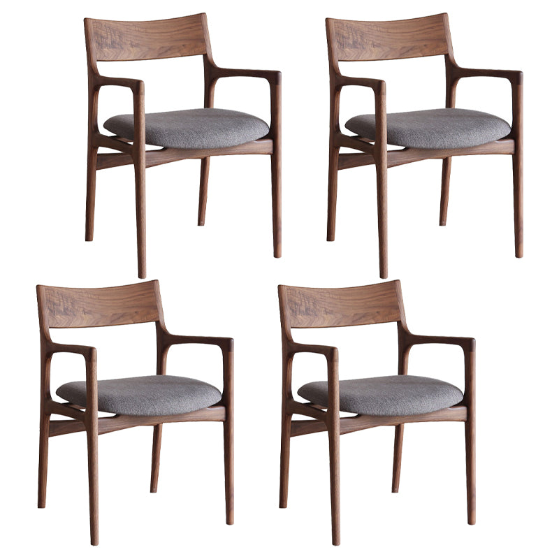 Silla de madera de fresno de estilo tradicional, sillones con respaldo abierto para cocina y comedor
