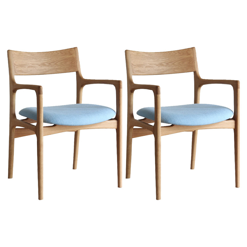 Silla de madera de fresno de estilo tradicional, sillones con respaldo abierto para cocina y comedor