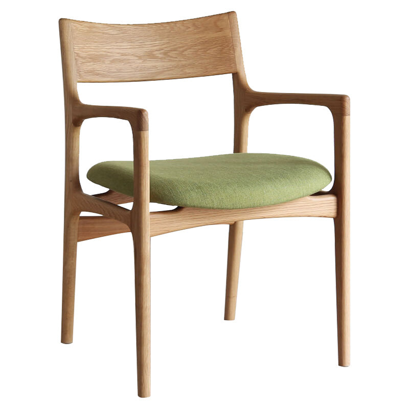 Chaise en bois de frêne de style traditionnel, fauteuils à dossier ouvert pour cuisine et salle à manger