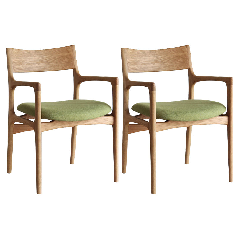 Silla de madera de fresno de estilo tradicional, sillones con respaldo abierto para cocina y comedor