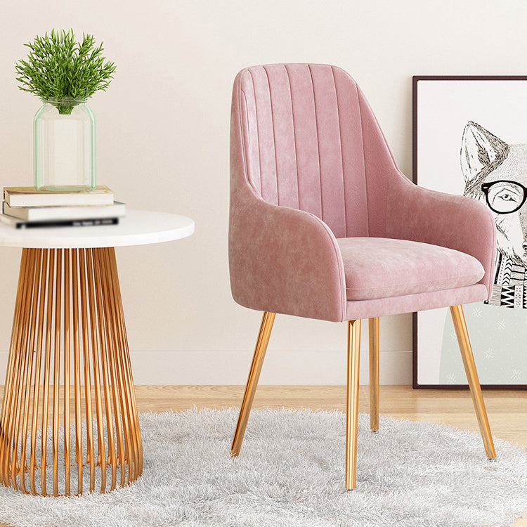 Silla de comedor tapizada de estilo escandinavo, silla de comedor individual con respaldo sólido para el hogar