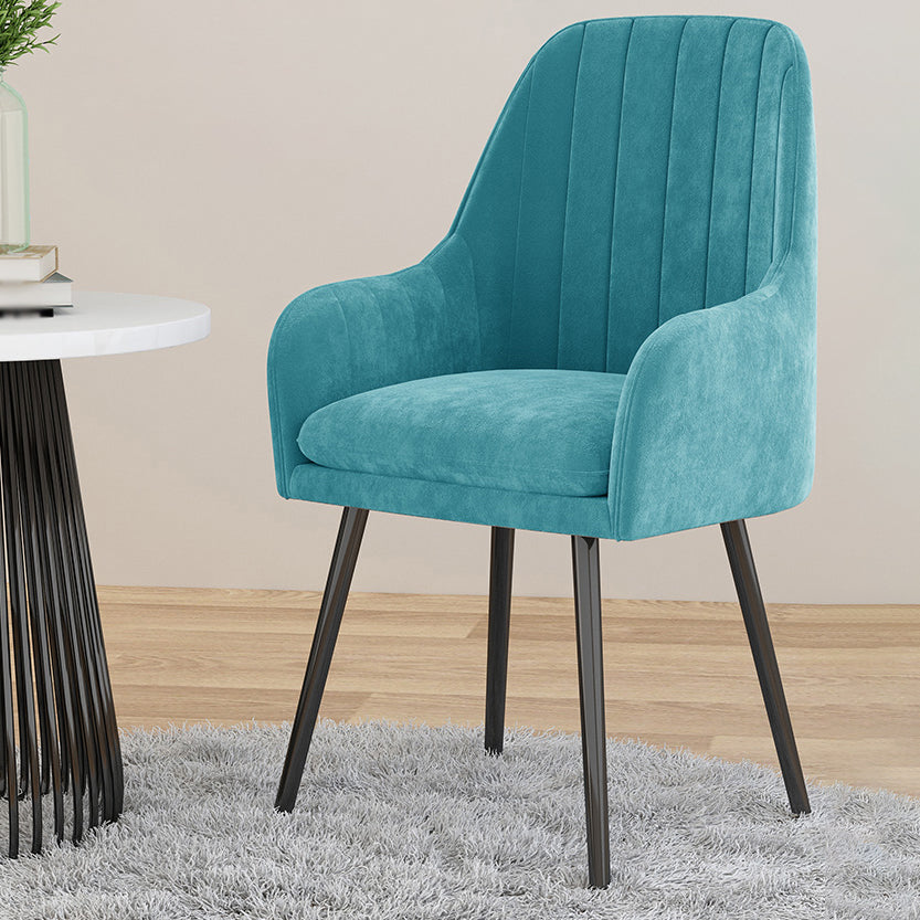 Chaise de salle à manger à bras rembourré de Style scandinave, chaise simple à dossier solide pour la maison