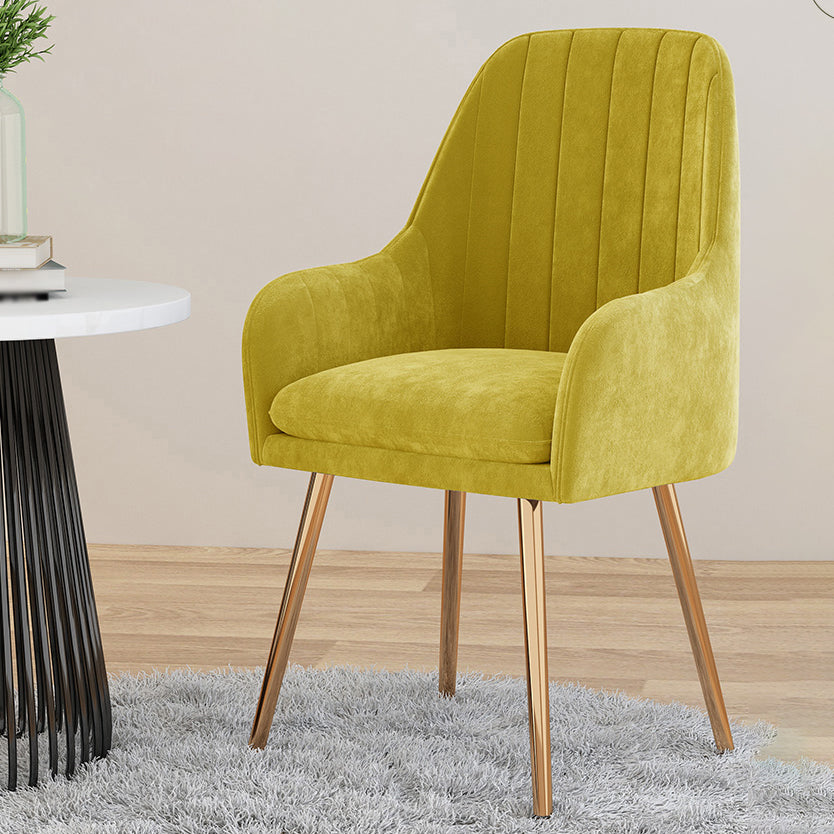 Silla de comedor tapizada de estilo escandinavo, silla de comedor individual con respaldo sólido para el hogar