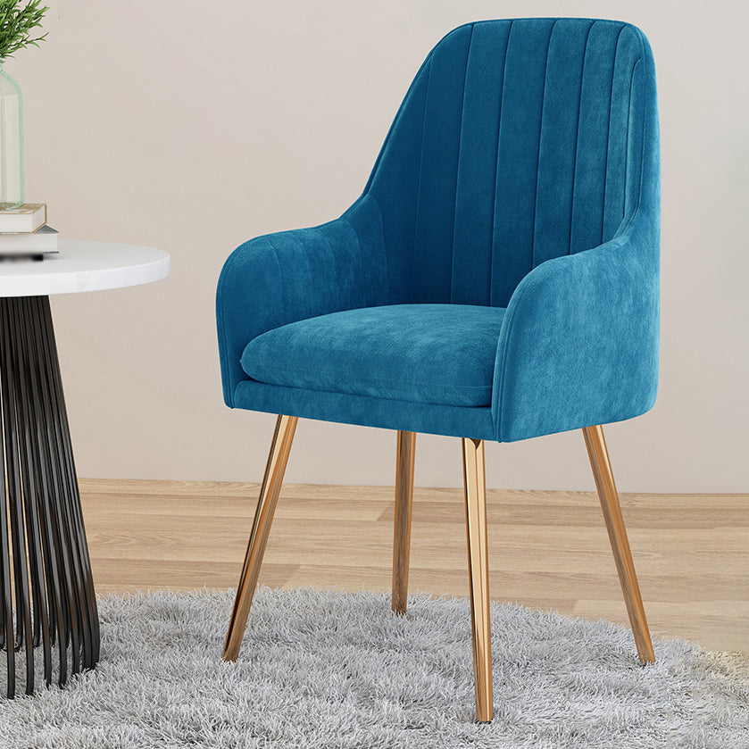 Silla de comedor tapizada de estilo escandinavo, silla de comedor individual con respaldo sólido para el hogar