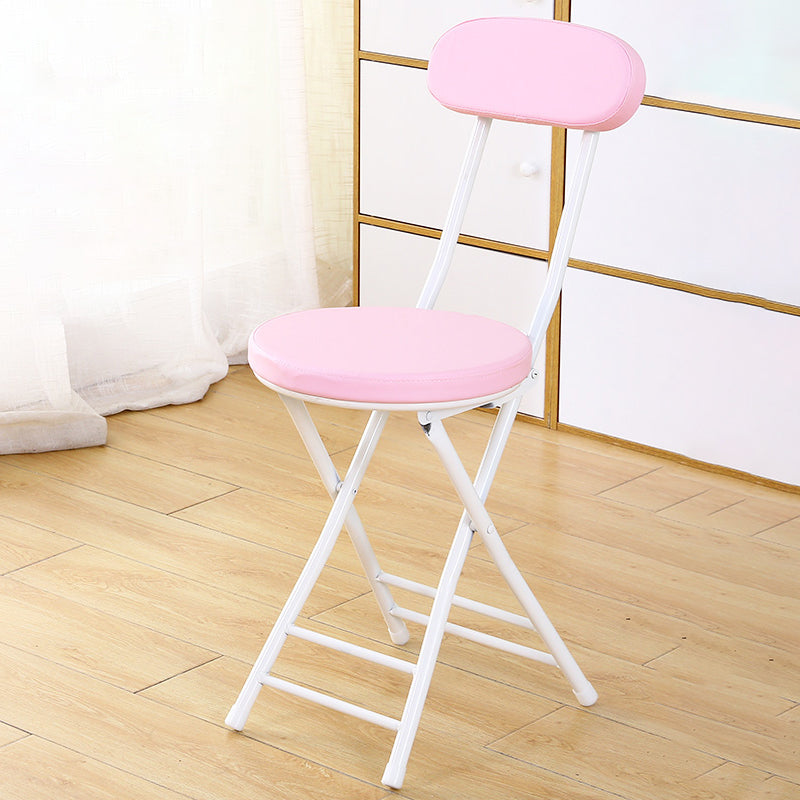 Chaise latérale tapissée ouverte industrielle finition mate chaise de salle à manger pliante