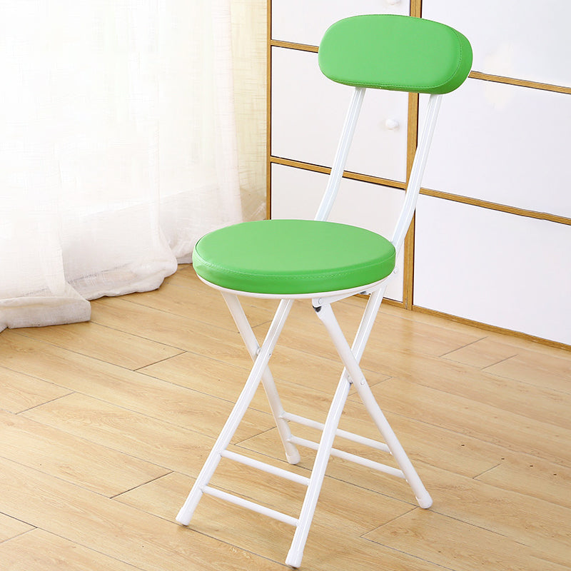 Chaise latérale tapissée ouverte industrielle finition mate chaise de salle à manger pliante