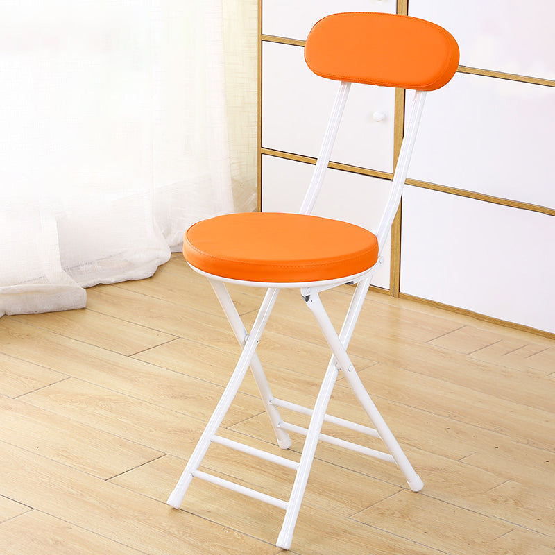 Chaise latérale tapissée ouverte industrielle finition mate chaise de salle à manger pliante