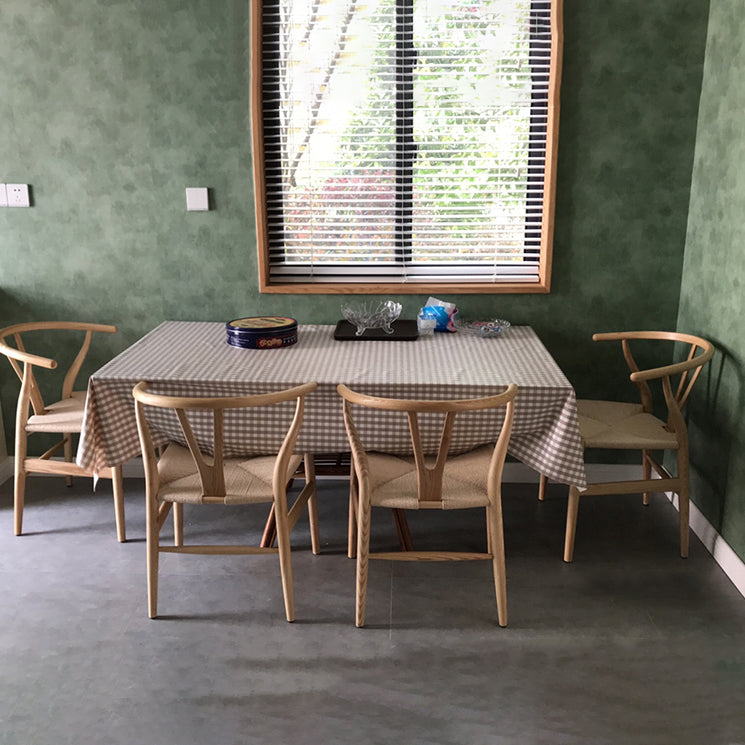 Silla auxiliar de comedor escandinava Silla auxiliar de comedor natural Wishbone para uso doméstico