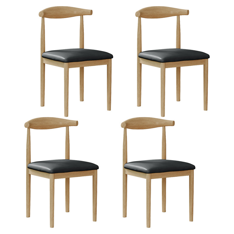 Chaise de salle à manger intérieure et extérieure moderne, chaise d'appoint de salle à manger à dossier ouvert sans accoudoirs en métal