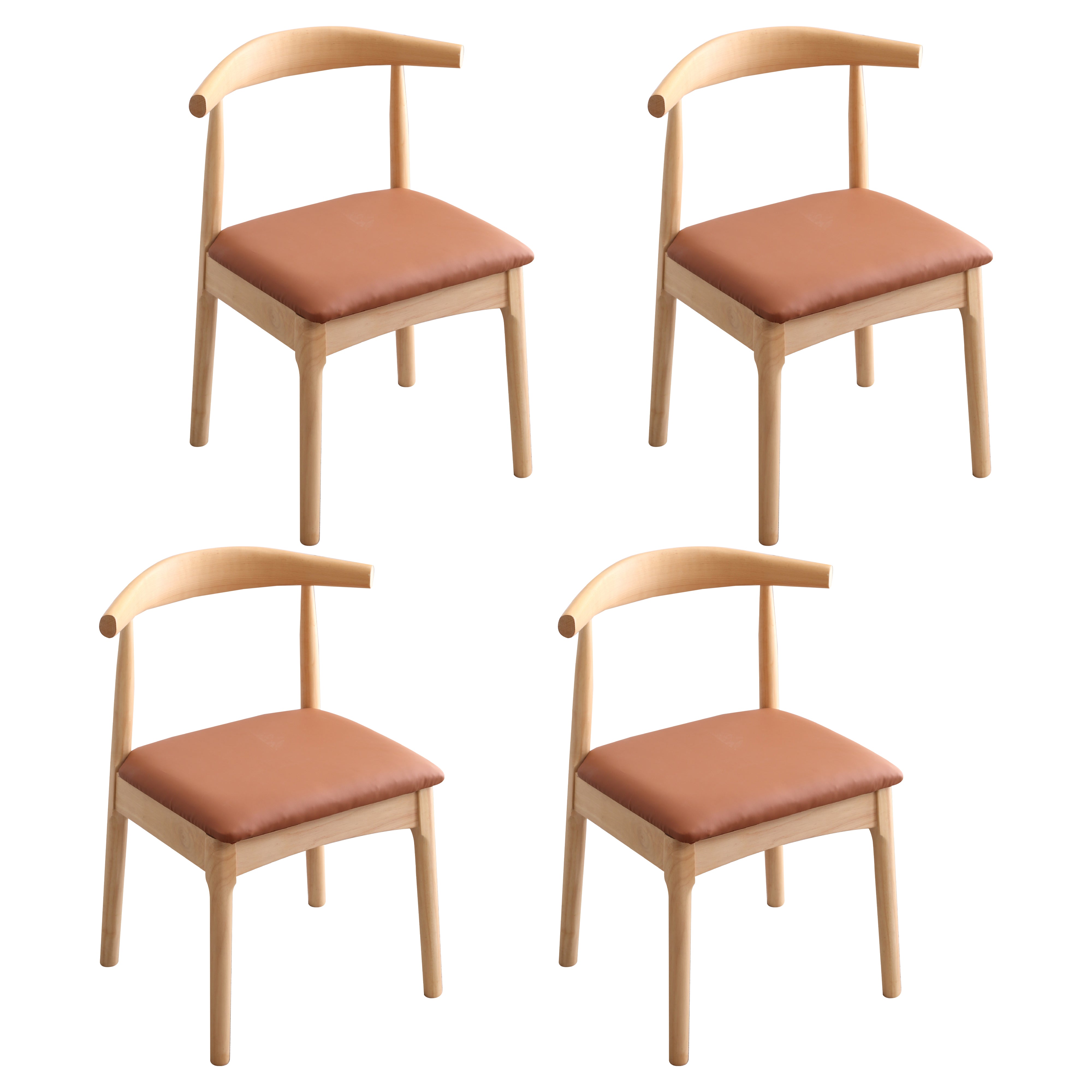 Innenskandinavische Seitenstuhl offener gepolsterten Holz Speisesaal Stuhl offen