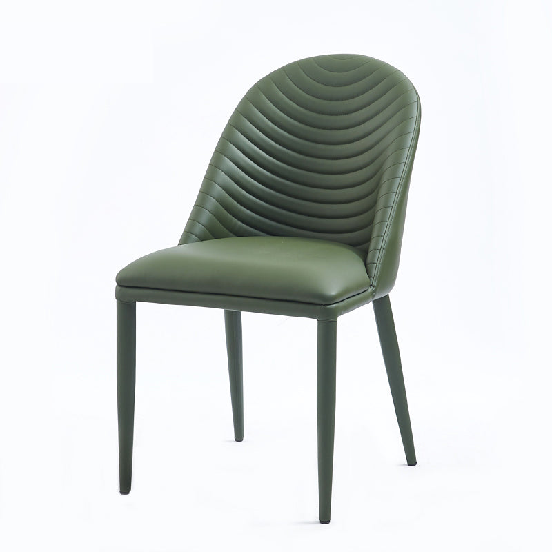Chaise de salle à manger en métal de style contemporain Parsons, chaises d'appoint sans accoudoirs pour cuisine