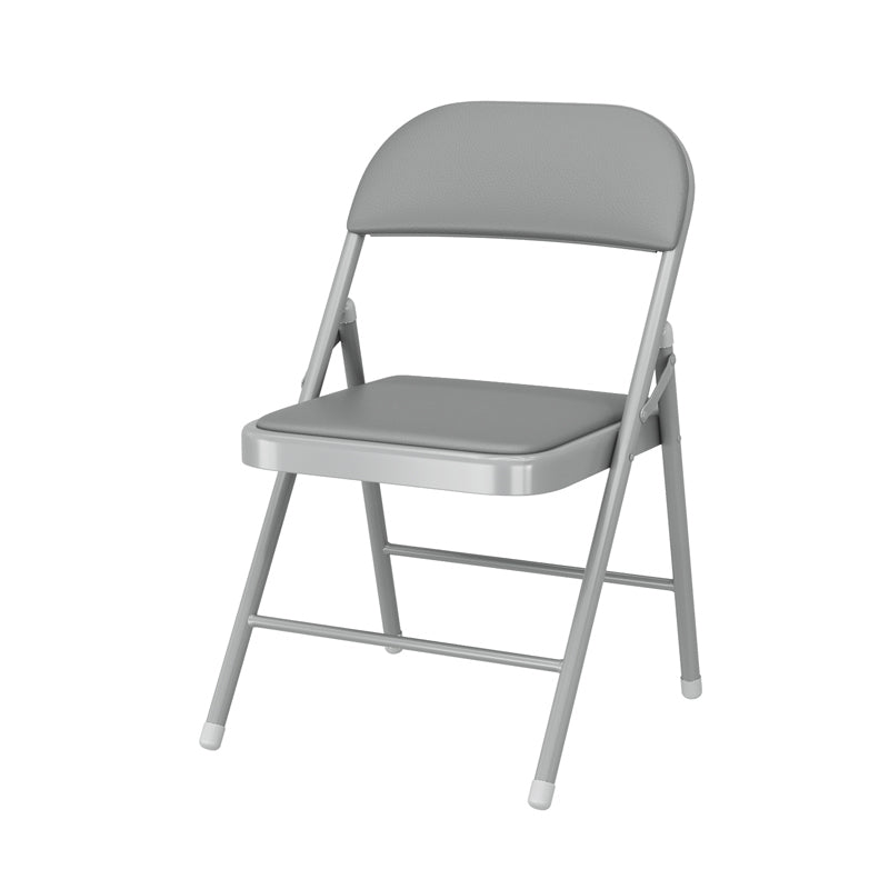 Silla lateral plegable tapizada con acabado mate, respaldo abierto contemporáneo, silla de comedor